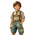 thumbnail image 4 of Whouriu Boys Oktoberfest Cargo Shorts Summer Belt Casual Bottoms with Pockets, Sizes 5-14, 4 of 4