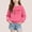 Hot Pink, variant on LJEFF Girl's Valentine's day Sweatshirt, Regular Fit Casual Crew Neck Heart Print Tee for Kids Gray Size 7-8 T