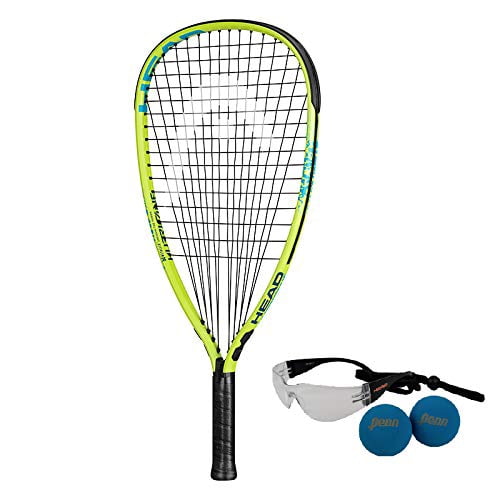 Head Pre Stringed Racket Damp Plus Vibration Control Racquet HEAD MX Fire 190 Racquetball Racket ...