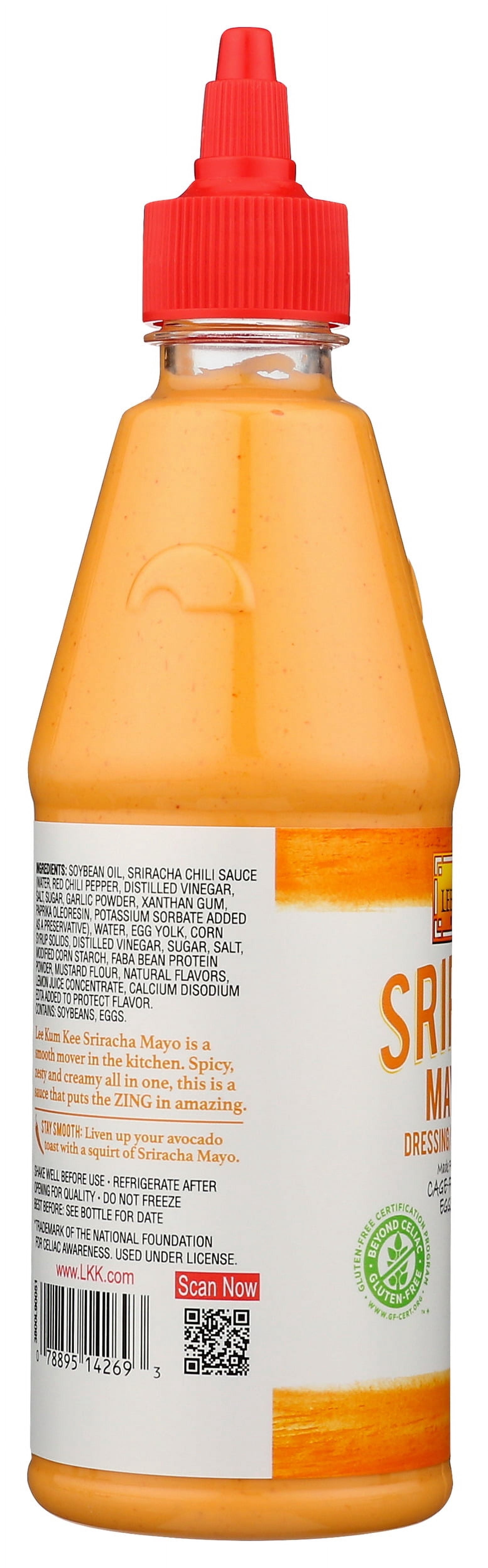 Pack of 6, Lee Kum Kee Sriracha Mayo Dressing Spread, 15 oz