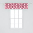 thumbnail image 2 of Ambesonne XOXO Valance Pack of 2, XOXO Day Text on Colored Lips, 54"X12", Dried Rose Dark Pink, 2 of 4