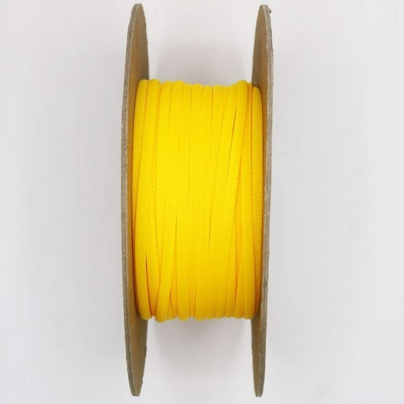 1/4" Expando braided sleeving (100 ft/spool) Neon Yellow