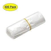 Shrink Wrap Bags, 6.5x4 inch 300pcs Shrinkable Wrapping Packaging Bags Transparent Industrial Packaging Sealer
