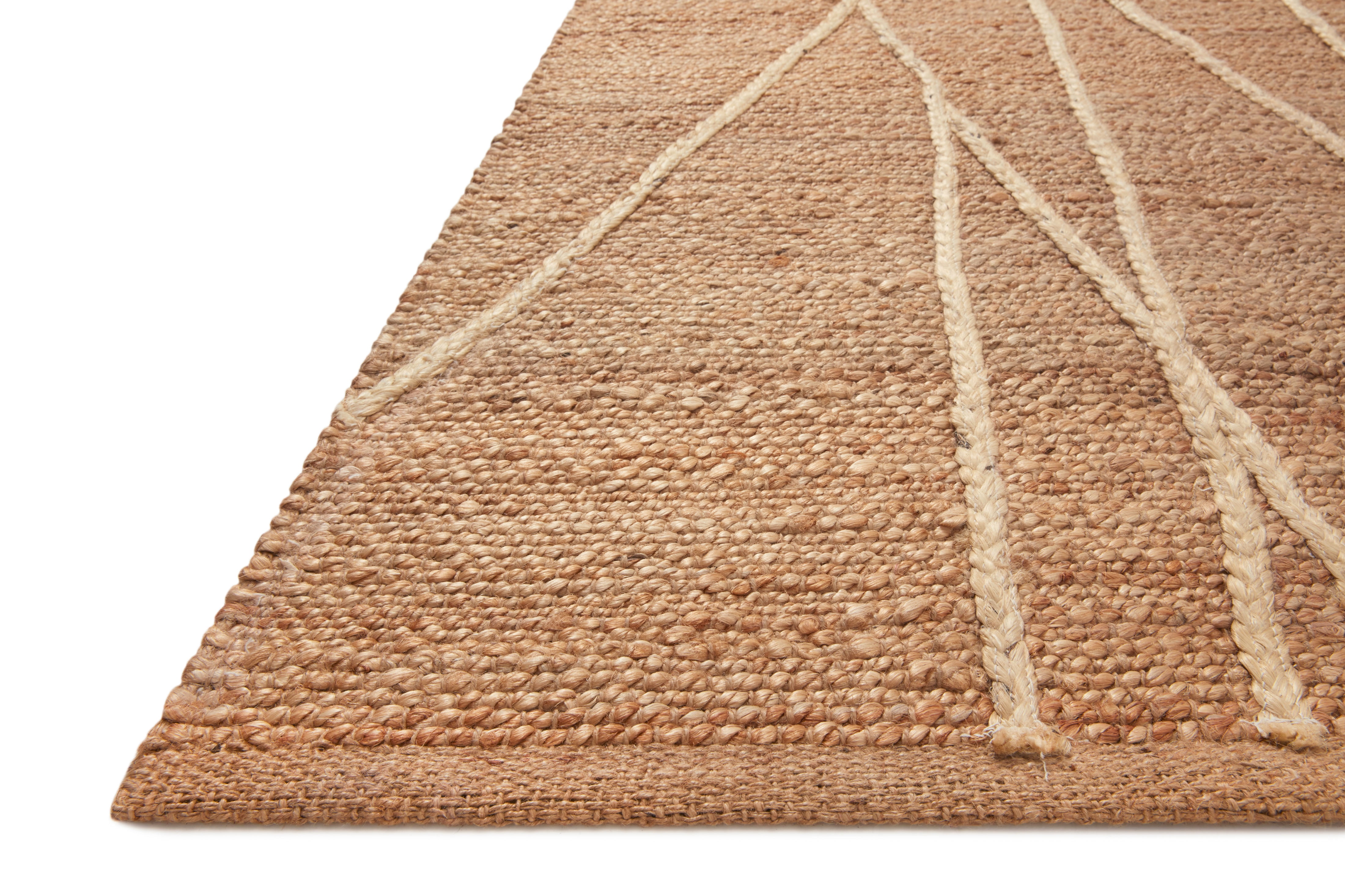 Loloi Bodhi Collection BOD-03 Natural / Ivory, Geometric Area Rug 2'-0" x 5'-0"