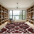 thumbnail image 2 of ODIKA 4'x6' Machine Washable Non-Slip Area Rug, Traditional Burgundy High Traffic Rug, Red, 988914, 2 of 7