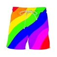 thumbnail image 4 of Puntoco Pantalones Cortos Con Estampado Hawaiano Para Hombre, Pantalones Cortos Con Bolsillo Y Cordón, Color L, 4 of 9