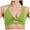 Green, variant on Sports Bras for Women Open Back Workout Gym Bra Padded Medium Impact Yoga Tops with Ajustable Back Straps Green M