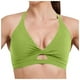 thumbnail image 1 of Sujetador deportivo a prueba de golpes para mujer - Tirantes ajustables, cuello en V, relleno extraíble, nailon/spandex, yoga, running, fitness, tallas S-XL, contorno de pecho 66-75 cm, 1 of 8