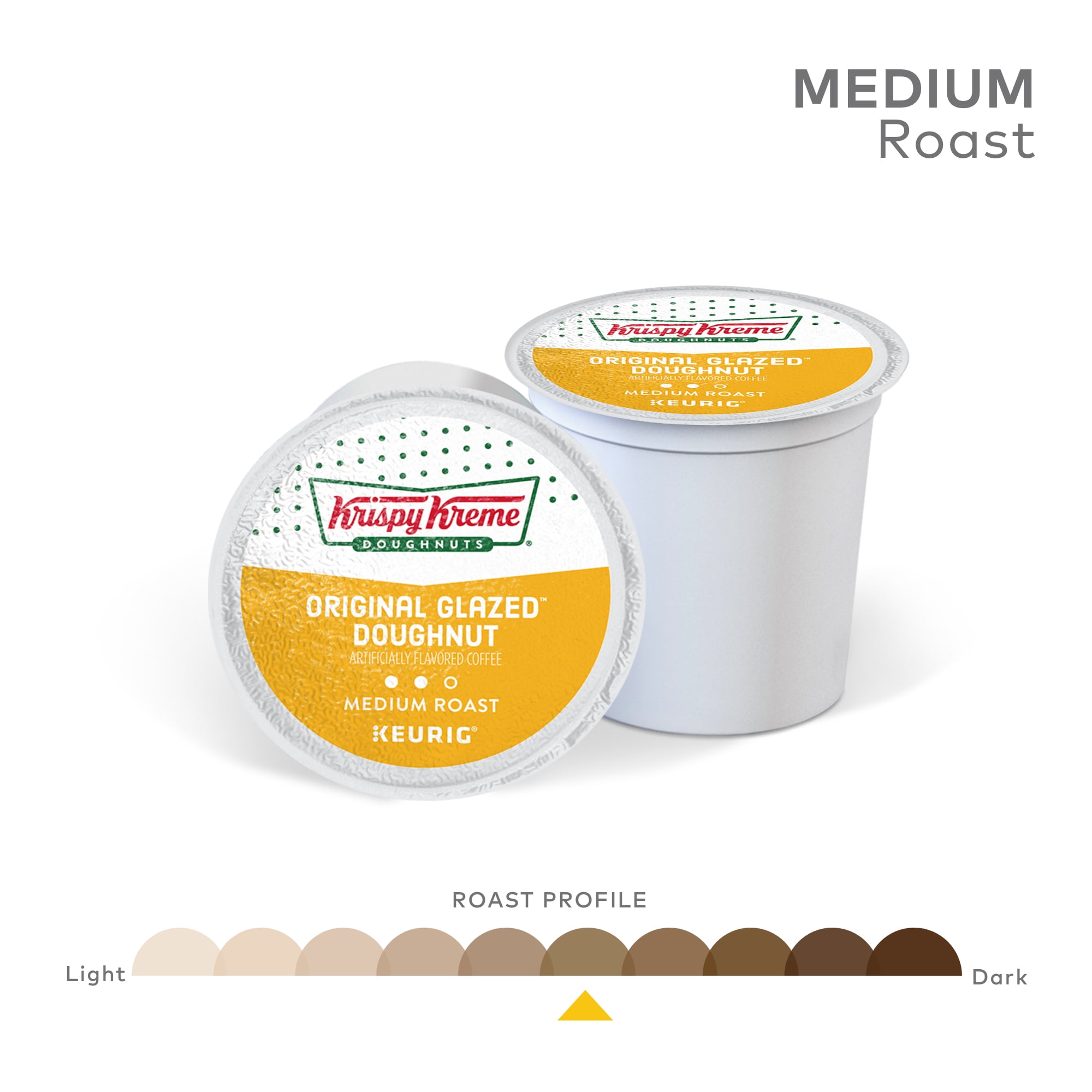 Krispy Kreme Original Glazed Doughnut K-Cup Coffee Pods, Medium Roast, 24 Count for Keurig Brewers