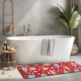 thumbnail image 2 of Red Cartoon Dinosaurs Arrows Pattern Kitchen Rug Mat,Kitchen Runner Rugs Non Skid Washable,Decorative Kitchen Floor Mats for Kitchen,Sink,Laundry,17"x47.2", 2 of 7