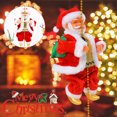 thumbnail image 4 of Lwlmwt Christmas Ornament,Cute Musical Climbing Santa Claus,Battery Operated Toy with Light Music and Sound Animated,Xmas Party Supplies Home Decor Gift, 4 of 5
