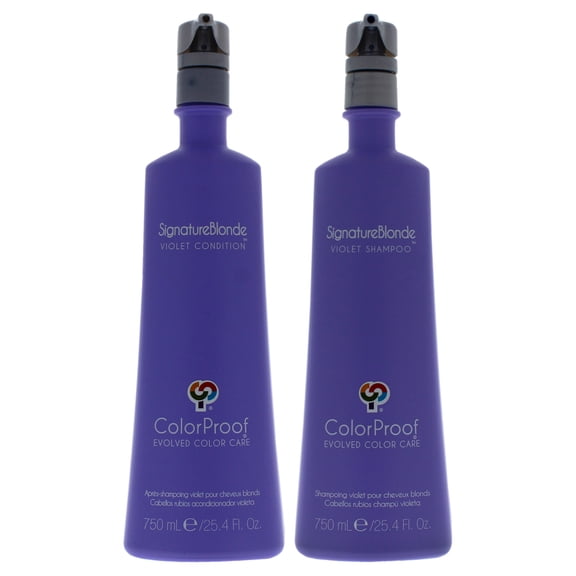 ColorProof Signature Blonde Violet Shampoo and Conditioner 2 Pc Kit - 25.3oz Shampoo, 25oz Conditioner
