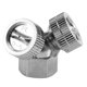 thumbnail image 2 of G1/4 Copper Chrome Plated Water Nozzle Fan Shape Spray Head Electric Sprayer Accessory (Two Head Nozzle), 2 of 5