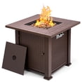 thumbnail image 1 of TOPSHAK 28inch Gas Fire Pit Table 50,000 BTU Square Propane Fire Tables Outdoor Dinning Gas Fire Table with Fabric Cover, 1 of 11