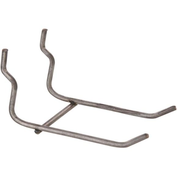 6 in. Pegboard Double Hook, Zinc Plated