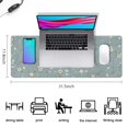 thumbnail image 5 of Long Mouse Pads for Desk,Pioneer Flower Floral Print Pattern Desk Mats on Top Of Desks, Desk Mouse Pad Extra Large with 3mm Non-Slip Base and Stitched Edge for Gaming,Office,Work,Home 31.5"x11.8", 5 of 6