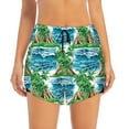 thumbnail image 2 of Fotbe Hawaii Palms Womens High Waist Running Shorts Athletic Workout Quick Dry Shorts for Women with Pockets Gym Yoga Summer Shorts-Large, 2 of 9
