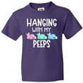 thumbnail image 3 of Inktastic Easter Hanging with My Peeps Pastel Bunnies Youth T-Shirt, 3 of 5