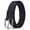Black, variant on Fashion Classic Metal Buckles Outdoor Sports Canvas Belts Fabric Braided Belt Waistband NAVY BLUE