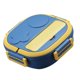 thumbnail image 3 of Lunch Box Multi Compartment Food Container Large Capacity Stainless Steel for Home Outdoor 2 Compartment Blue, 3 of 5