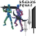 thumbnail image 6 of Action Figures,Articulated Action Figures Set with Unique Accessories Customizable Posable Collectibles for Creative Play, 6 of 6