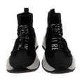 thumbnail image 3 of Versace Jeans Couture Black Slip on Ankle Sneakers 5 for Womens, 3 of 5