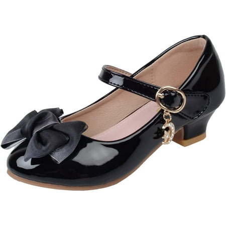 

Toddlers Dress Shoes for Girls Children Shoes with Single Shoes Fashion Leather Shoes Sneaker High Heels for Girls