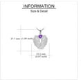 thumbnail image 4 of Angel Wings Necklace 925 Sterling Silver Guardian Angel Wings Pendant Necklace Birthstone Necklace for Women  Christmas Jewelry Gifts, 4 of 10