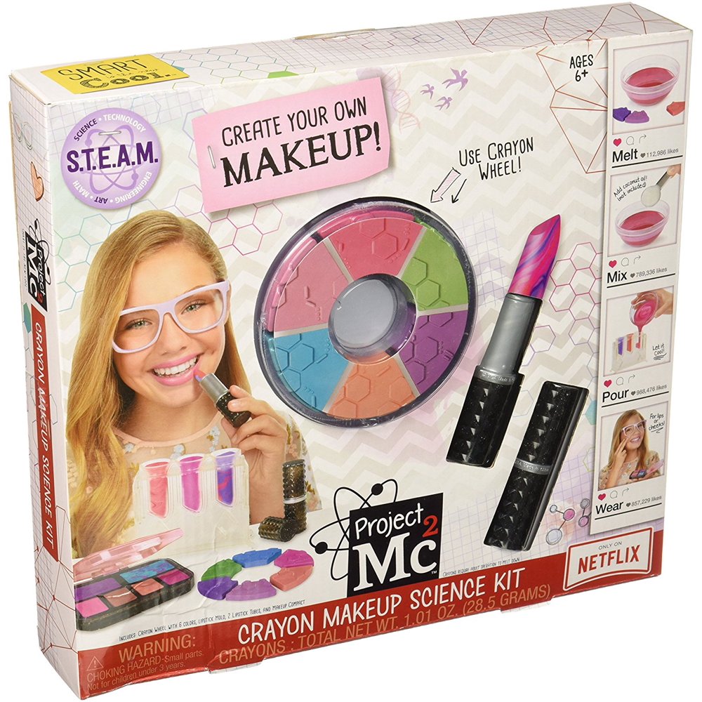 Crayon Makeup Science Kit Toy, Use the included crayons in the project