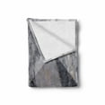 thumbnail image 2 of Abstract Soft Flannel Fleece Throw Blanket, Geometric Diamond Shaped Grunge Granite Rock Facet Forms Ceramic Abstract Print, Cozy Plush for Indoor and Outdoor Use, 60" x 80", Pale Grey, by Ambesonne, 2 of 6