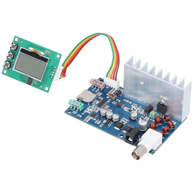Placa Transmisora De Audio, PLL Módulo De Radio Con Pantalla LCD Estéreo Módulo Transmisor De Audio Pantalla Digital LCD Placa Receptora De Radio FM Ajustable Para