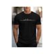 thumbnail image 1 of Camiseta deportiva de verano cómoda de manga corta con cuello redondo para hombre, moderna, con estampado de letras negras, 1 of 7