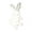D, variant on Ruanlalo Cute Bunny Wall Decal Easter Wall Sticker Wooden Rabbit Animal Wall Art Decor for Kids Room Classroom Living Room Playroom Bedroom Decor