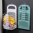 thumbnail image 3 of sunsanly Foldable Dirty Clothes Basket Wall-Mounted Laundry Hamper Large Capacity Hollow Design Dirty Clothes Hamper Organizer, 3 of 8