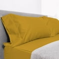 thumbnail image 2 of DNG Creations 6 Piece Zipper Sheet Set - Include (1 Fitted Sheet Base, 2 Base Sheet has Zipper, 1 Flat Sheet And 2 Pillowcase) 10 Inch Deep Pocket ( Solid Gold / California King ), 2 of 7