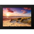 thumbnail image 2 of Wollinga 14x11 Black Modern Framed Museum Art Print Titled - Sand Dunes at Dusk, 2 of 5