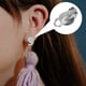 thumbnail image 5 of ColoMX 100 piezas de arete con arete con pendientes redondos de aretes simples para mujeres pendientes clip, 5 of 8