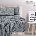 thumbnail image 4 of Juego de sábanas LDC LUX DECOR COLLECTION Paisley Twin Grey, 4 piezas, 4 of 7