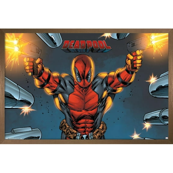 Marvel Comics - Deadpool - Target Wall Poster, 22.375" x 34", Framed
