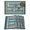 Green, variant on Blue Beige Anchor Placemats Set of 8, Nautical Summer Beach Coastal Ocean Placemats for Dining Table, Place Mats for Kitchen Tabletop, Waterproof Wipeable Dining Table Mats Set