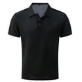 thumbnail image 2 of Breeze Capri Polo Shirt for Men Beer Belly Stiff Collar Waffle Shirts for Golf Business Casual 2026 Summer Quick Dry, 2 of 7
