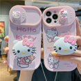 thumbnail image 2 of Sanrio Cat 3D Hello kitty, funda de teléfono con ventana deslizante, protección de cámara con soporte para Iphone 11, 12, 13 Pro Max, X, Xs, Xr Fivean unisex, 2 of 2