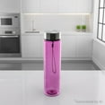 thumbnail image 2 of Mainstays 18 oz Plastic Purple Water Bottle Stainless Steel Screw Cap Lid with Strap, 1 Each Included, 2 of 9