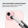thumbnail image 3 of Mica de Cámara Cristal 9D Deluxe 2mm para iPhone 15 / 15 Plus – Protector Vidrio Templado Rosa, Alta Claridad y Ajuste Perfecto, 3 of 6