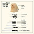 thumbnail image 3 of Chicago Cutlery Essentials 15-Piece Kitchen Knife Set with Wood Storage Block and Kitchen Shears, 3 of 13