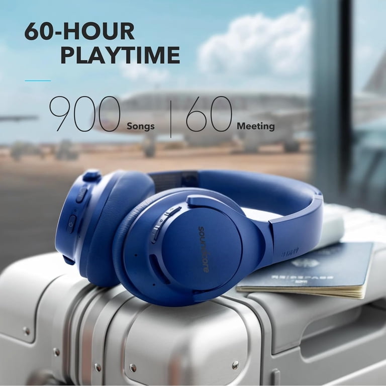 AnkerSoundvoreLIFEQ35 ネイビー Soundcore Noise Cancelling Bluetooth Headphones, Hi-Res Audio, 60H