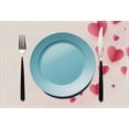 thumbnail image 3 of Valentine's Day Placemat Set Table Mat Heat Insulation Linens for Romantic Candlelight Dinner Dining Room Decor(A), 3 of 6