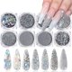 thumbnail image 1 of Lentejuelas holográficas para uñas, suministros para decoración de uñas, copos de purpurina láser 3D para uñas, polvo acrílico brillante para uñas, lentejuelas plateadas para uñas, decoración de uñas, 1 of 5