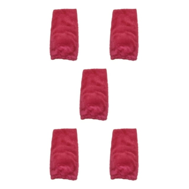 Thinsony Warmth And Style Defined Plush Over Knee Socks Warm Winter Plush Over Knee Socks red 5Set