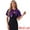 Purple, variant on Flared Sleeve Crop Shrug Bolero Glitter Jackets XL Silver